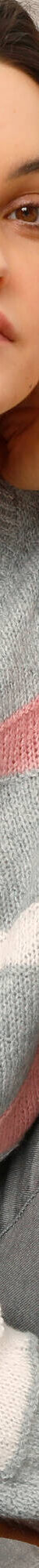 Pull col rond rayures fantaisies (gris chiné / rose) Pull col rond rayures fantaisies (gris chiné / rose)